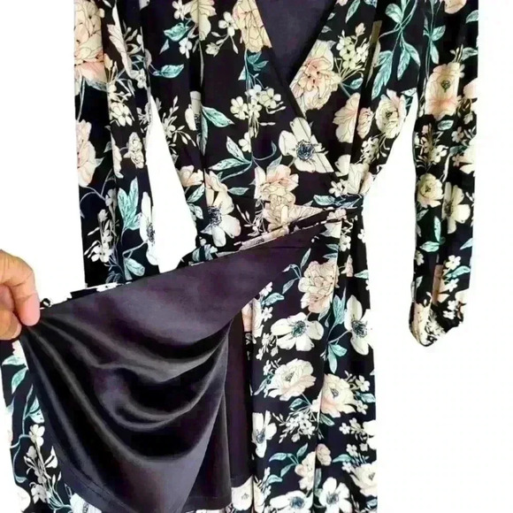 Gianni Bini Floral Print Wrap Maxi Dress - Picture 2 of 6